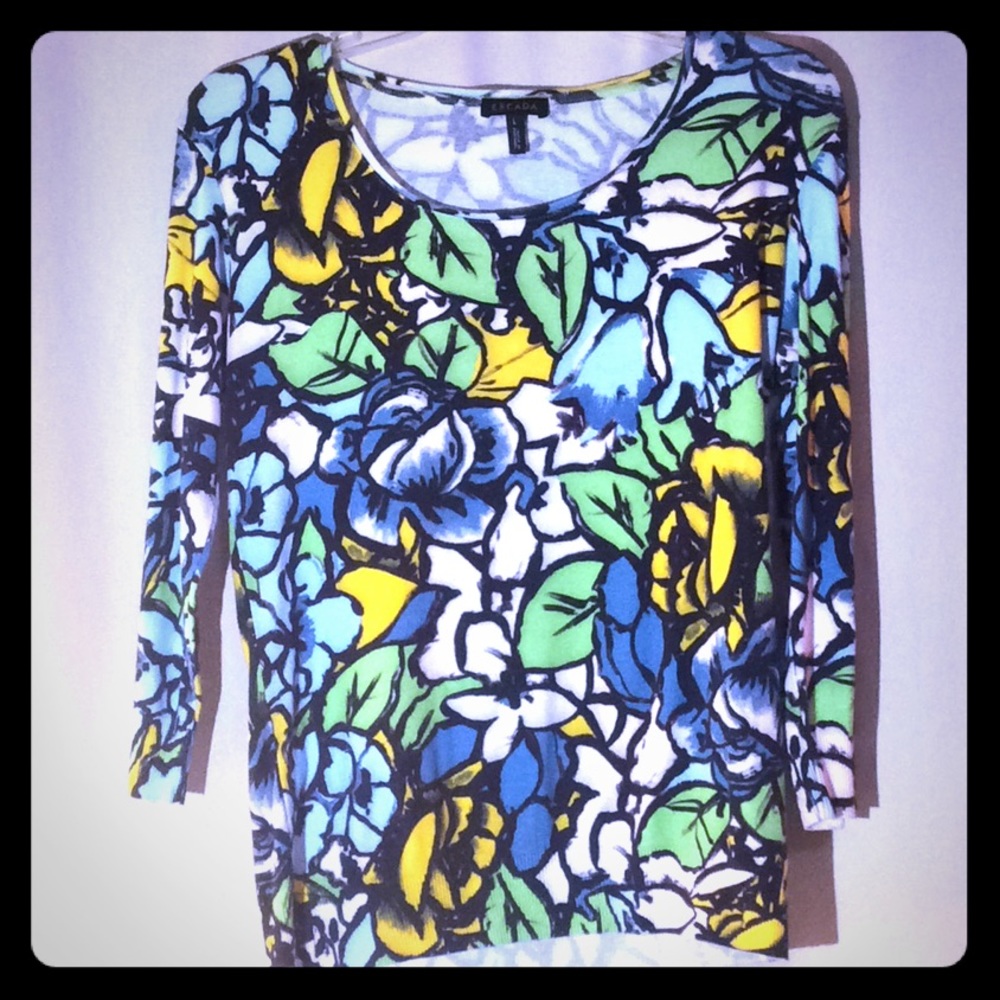 Authentic Escada Multi Color Top. - image 1